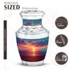 JAGASY Beach Small Cremation Urn for Human Ashes Tiny Memorial Ash Holder Mini Keepsake for Adult-3 Inch view 2