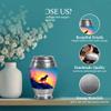 SABURIAL Cat Urn - Keepsake Burial Urns for Ashes for Men - Small Cremation Urns for Women Ash - 3 Inch - Memorial Tiny Funeral Urn view 3