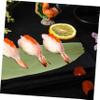 100Pcs Bamboo Leaves Sushi Decorative Leaf Mat for Sashimi Dish Garnish Japanese Style for Sushi Roll Presentation and Culinary Decoration view 2