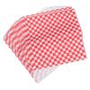 BRIGHTFUFU 200 Sheets of Greaseproof Paper for Fried Food Oil-Resistant Wax Paper Plaid Food Wrapping Mat for Fried Chicken and Fries for Parties and Picnics view 1