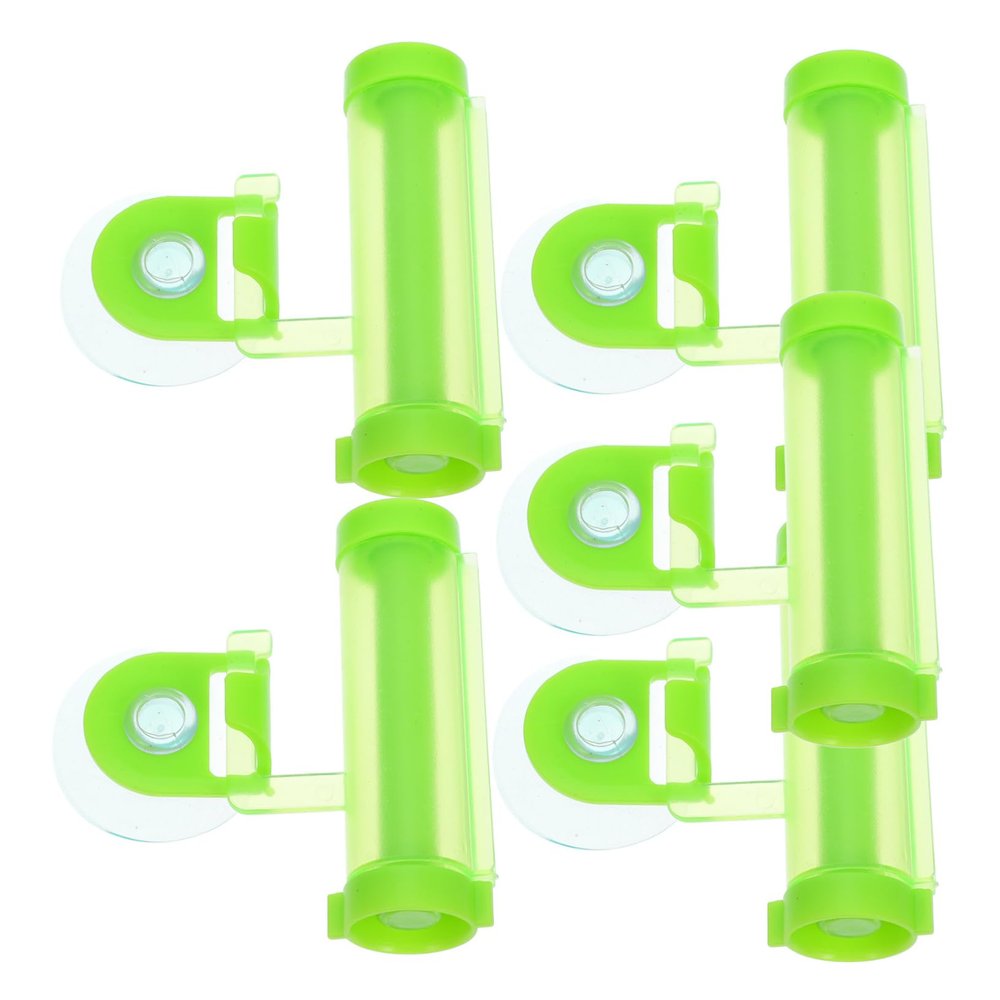 Holibanna 5pcs Toothpaste Squeezer Suction Hook Manual Rolling Tube Squeezer for Toothpaste Cosmetics and Lotions Random for Bathroom Organization