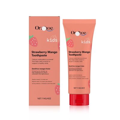 KLYso Strawberry Flavored Kids Toothpaste - Mild Cleaning, Fresh Breath, Teeth Whitening & Enamel Protection for A Brighter Smile(1PCS)