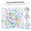 CHILDWEET 3pcs Beeswax Wraps for Food Decorative Reusable Organic Bee's Keeping Kitchen Accessory view 3