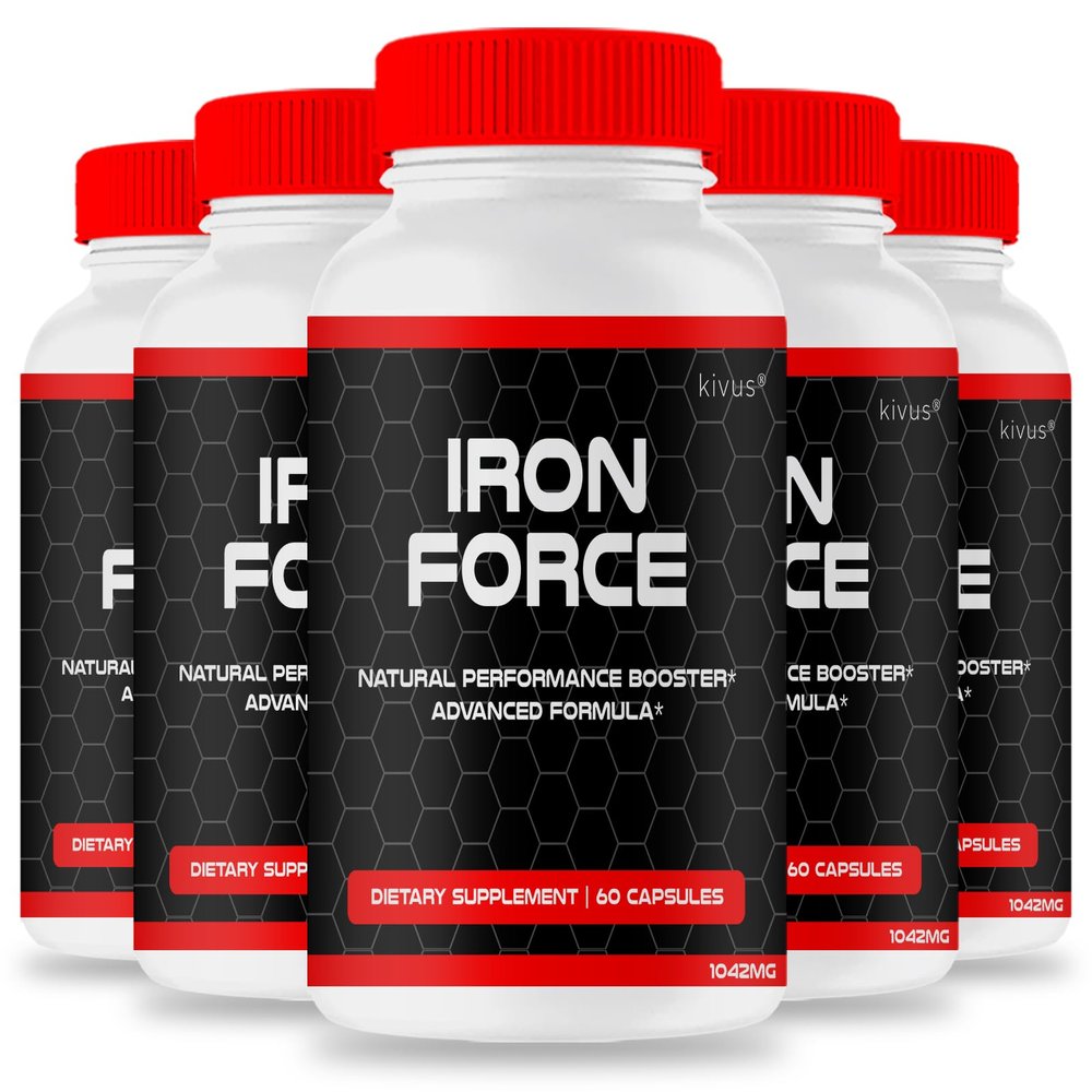 kivus IronForce - Iron Force Pill Formula (5 Pack, 300 Capsules)