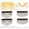 10 Sets Zipper Stopper, Zinc Alloy Zipper Ends Pull Top Stoppers with Screw for Suitcases Bag Luggage Jackets (White Nickel Color) view 2