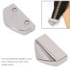 10 Sets Zipper Stopper, Zinc Alloy Zipper Ends Pull Top Stoppers with Screw for Suitcases Bag Luggage Jackets (White Nickel Color) view 3