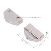 10 Sets Zipper Stopper, Zinc Alloy Zipper Ends Pull Top Stoppers with Screw for Suitcases Bag Luggage Jackets (White Nickel Color) view 4
