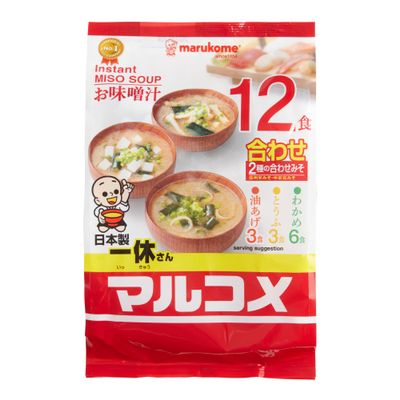 12-Pack Instant Miso Soup by MARUKOME