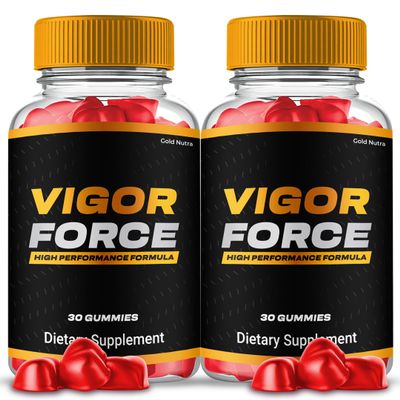 Gold Nutra (2 Pack) Vigor Force, Official Maximum Potency Supplement, All Natural Ingredients, Vitamin Support Gummies VigorForce Made in USA