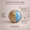 MellowMinds Stress Balls for Adults  3-Pack Therapy & Sensory Balls for Stress Relief, Lycra + TPR, Anxiety & Focus  Calming Fidget Balls with 3 Resistance Levels  Giftable Set for Office & Home view 3