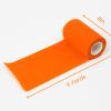 4" Cohesive Flexible Bandage Wrap 8 Pack | Self-Adherent Vet Tape for Animal Use | Breathable, Easy Tear, No Clips Required | Ideal for Horses, Dogs, Livestock, Pets (Florescent Orange) view 2