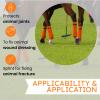 4" Cohesive Flexible Bandage Wrap 8 Pack | Self-Adherent Vet Tape for Animal Use | Breathable, Easy Tear, No Clips Required | Ideal for Horses, Dogs, Livestock, Pets (Florescent Orange) view 3