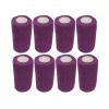 4" Cohesive Flexible Bandage Wrap 8 Pack | Self-Adherent Vet Tape for Animal Use | Breathable, Easy Tear, No Clips Required | Ideal for Horses, Dogs, Livestock, Pets (Purple) view 1