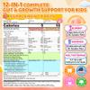 2Pack Kids Probiotic + Prebiotic Fiber Gummies 5G, 12 Billion CFU Probiotic & Veggie Fruit Fiber, w/ Organic Inulin, Methyl B12 B6 D3 C, Lutein for Children's Digestive & Gut, Immune Health,Sugar Free view 2