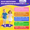 Kids Multivitamin Gummies with Iron, 450mg Algae Omega-3, Methylated B12, Folate, Fiber 2g, Probiotics, Magnesium, A, C, D, K, Zinc, Children Vitamins for Growth, Brain, Eye, Gut, Immune, Sugar Free view 3