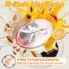 10-in-1 Nut Milk Maker Machine,10 Blade 42oz Homemade Almond, Soy, Oat, Juice, Plant-Based and Dairy Free Beverages,Automatic Almond Milk Maker, LED Panel/Delay Start/Keep Warm/Boil Water/Self Clean view 4