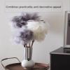 16 Inch Ostrich Feather Duster with Wood Handle,Effortless Elegance with Premium Reusable Design,Cleaning of Delicate Items, Antiques, and Electronics,for Home, Office and Kitchen (Gray) view 4