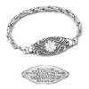 ASTERY Custom Medical Alert Bracelet for Women with Free Engraving,Personalized Emergency Identification Bracelet Waterproof Diabetic Women's Medical Alert ID Bracelet,6.0 to 9.0 Inches view 1