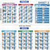 chiazllta 2 Pcs Diabetes Food Chart & Meal Planner Nutrition Guide Prediabetes Diabetic-Friendly Recipes Diabetes Low Carb Foods List for Blood Sugar Control W/Serving Glycemic Index Carbs Calories view 2
