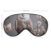 Eye Mask for Sleeping with Adjustable Elastic Strap Sleep Mask Soft Breathable A Small White Barn Owl Eye Shade Cover for Travel Nap view 2