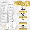 120 Pcs Dessert Cups with Spoons,60 Pcs 5 OZ Mini Clear Plastic Parfait Cup with 60 Pcs Spoons,Disposable Appetizer Bowl Round Serving Goblet Cup Wine Shot for Fruit,Ice Cream,Mousse Pudding view 3