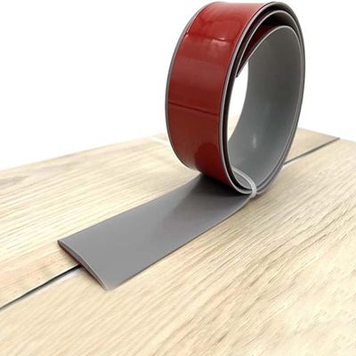 Grey Brown Black PVC Floor Transition Strips, Flexible Transition Strips Floor Threshold Ramps, Gap Connectors for Sliding Doors(Color 1,Length 100cm/39 in)