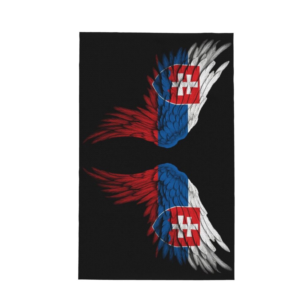 Slovakia Slovak Slovakian Flag Wings Premium Waffle Kitchen Towel Microfiber Kitchen Towels, Super Absorbent 16 X 26 Inches Reusable Dish Towels for Kitchen and Household
