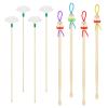 Bamboo Ear Cleaner Ear Pick & Ear Spoon Kit - 4pcs Cute Doll Design for Beginners, Gentle Ear Wax Remover Tools, Multi-Use Lightweight Set for Home/Travel view 1
