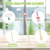 Bamboo Ear Cleaner Ear Pick & Ear Spoon Kit - 4pcs Cute Doll Design for Beginners, Gentle Ear Wax Remover Tools, Multi-Use Lightweight Set for Home/Travel view 3