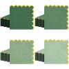 100pack Green Cocktail Napkins - 5 Inch Disposable Dinner Napkins with Gold Foiled Scalloped Edges, Elegant Paper Napkin Beverage Napkin for Wedding, Baby Shower, Bridal Shower, Holiday Party view 1