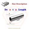 LanMaiXun 5pcs 27mm1mm100mm 304 stainless steel pipe, clean steel pipe view 2