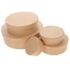 WRITWAA 5Pcs Round present Boxes for Cookies Candies and Items Decorative Packaging for Weddings Birthdays Shops Lightweight and Strong Cardboard Container view 1