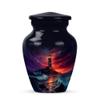 Casketique Lighthouse Cremation Urns for Adult Ashes Women - Large Pink Memorial Urns for Adult Male 1 Large 4 Keepsake- Purple Funeral Urn for Ashes for Women - Black Burial Urn - 10 & 3 Inch view 2