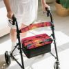 PJHEQOXE Dusk Palm Print Rollator Walker Seat & Back Cover, Removable & Washable Anti-Slip, Wear-Resistant and Impact-Reducing view 1
