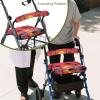PJHEQOXE Dusk Palm Print Rollator Walker Seat & Back Cover, Removable & Washable Anti-Slip, Wear-Resistant and Impact-Reducing view 4
