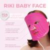 RIKI LOVES RIKI RIKI BABY FACE LED Beauty Mask for Face, 4-Mode Home Skincare Device for Radiant and Smooth-Looking Skin, Portable Rechargeable Facial Light Care Mask, 10-Minute Daily Use view 2