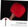 KESYOO Nepalese Buddha Singing Bowl Mallet Handcrafted Wooden Knocking Stick for Meditation and Yoga Sound Striker in Red view 2