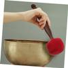KESYOO Nepalese Buddha Singing Bowl Mallet Handcrafted Wooden Knocking Stick for Meditation and Yoga Sound Striker in Red view 3