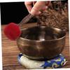 KESYOO Nepalese Buddha Singing Bowl Mallet Handcrafted Wooden Knocking Stick for Meditation and Yoga Sound Striker in Red view 4