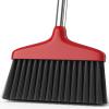 Handy Broom, Indoor/Outdoor Brooms, Duty Kitchen Broom, for Home Garage Kitchen Office Courtyard Lobby Patio Lawn Concrete (1, Red) view 1