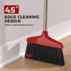 Handy Broom, Indoor/Outdoor Brooms, Duty Kitchen Broom, for Home Garage Kitchen Office Courtyard Lobby Patio Lawn Concrete (1, Red) view 4