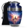 KARYLIZ Penguin Large Urns for Human Ashes - Cremation Urn for Female & Male - Unique Urns for Brother Sister - Memorial Gifts for Home - Human Remains - Funeral and Burial Urn for Family - 10 Inch view 1