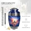 KARYLIZ Penguin Large Urns for Human Ashes - Cremation Urn for Female & Male - Unique Urns for Brother Sister - Memorial Gifts for Home - Human Remains - Funeral and Burial Urn for Family - 10 Inch view 2