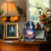 KARYLIZ Penguin Large Urns for Human Ashes - Cremation Urn for Female & Male - Unique Urns for Brother Sister - Memorial Gifts for Home - Human Remains - Funeral and Burial Urn for Family - 10 Inch view 3