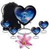 Casketique Lighthouse Cremation Urns for Adult Ashes Women - Blue Funeral Urns for Adult Male Burial Urn for Mom 1 Large 4 Keepsake - Decorative Burial Urn for Human Ashes Mom & Dad - 8 & 3 Inch view 1