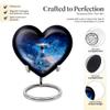 Casketique Lighthouse Cremation Urns for Adult Ashes Women - Blue Funeral Urns for Adult Male Burial Urn for Mom 1 Large 4 Keepsake - Decorative Burial Urn for Human Ashes Mom & Dad - 8 & 3 Inch view 3
