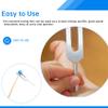 Yaregelun Tuning Forks Chakra Set, 174Hz/285Hz/396Hz/417Hz/528Hz/639Hz/741Hz/852Hz/963Hz,for Healing Chakra,Sound Therap Silver view 2