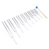 Yaregelun Tuning Forks Chakra Set, 174Hz/285Hz/396Hz/417Hz/528Hz/639Hz/741Hz/852Hz/963Hz,for Healing Chakra,Sound Therap Silver view 4