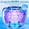Hossili Ultrasonic Retainer Cleaner Machine, 45kHz 200ML Dental Cleaning Pod with 4 Wash Modes, Digital Timer for Denture Cleaner, Aligners, Mouth Guards, Braces, Jewelry & Toothbrush Heads (White) view 3