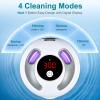 Hossili Ultrasonic Retainer Cleaner Machine, 45kHz 200ML Dental Cleaning Pod with 4 Wash Modes, Digital Timer for Denture Cleaner, Aligners, Mouth Guards, Braces, Jewelry & Toothbrush Heads (White) view 4